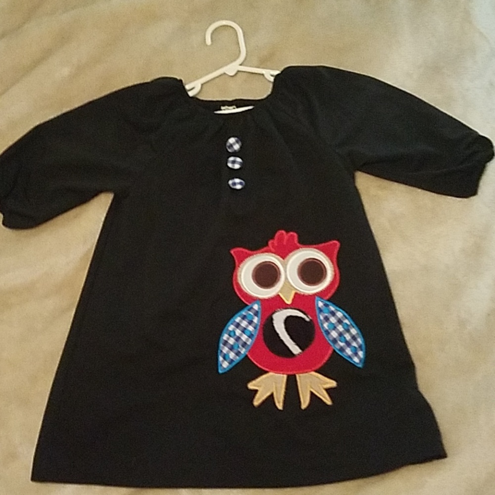 By LeLe Vintage, The tunic owl dress size 3T girls